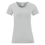 Iconic Grey Women's T-shirt in combed cotton Fruit of the Loom