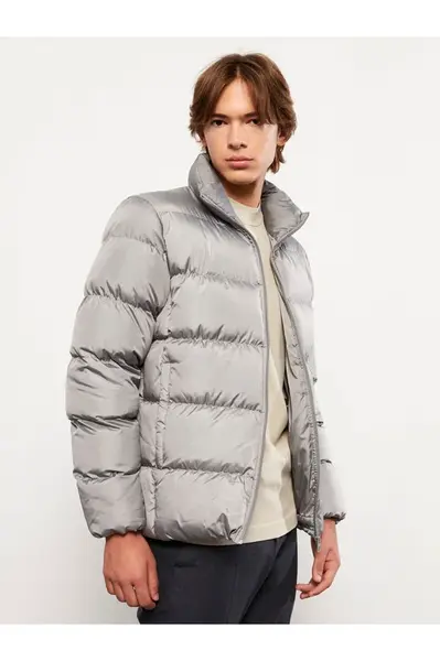 LC Waikiki Standard Mold Stand Collar Men's Puffer Coat