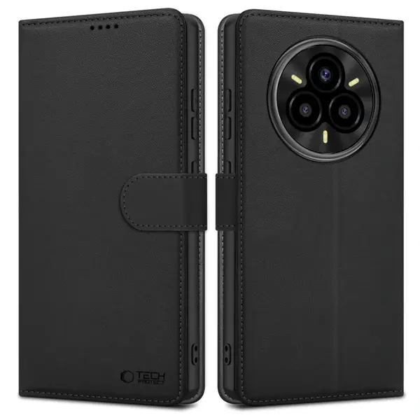 Tech-Protect Wallet knižkové puzdro na Realme 14 Pro Plus 5G, čierne