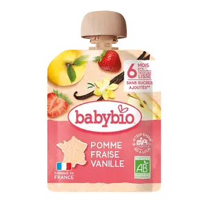 BABYBIO kapsička jablko jahoda vanilka