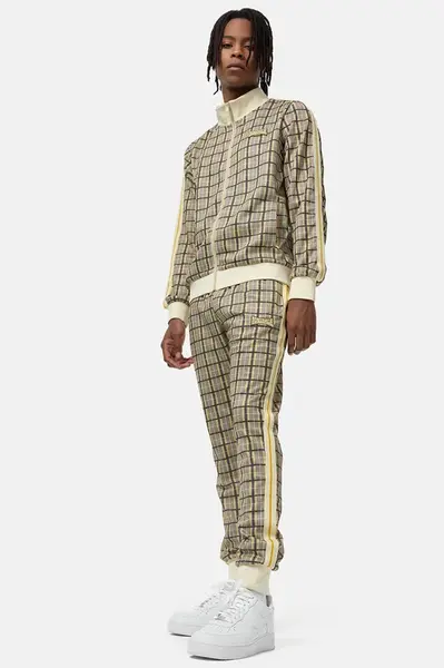 Pánská tepláková souprava Lonsdale 117442-Yellow/Brown/Ecru