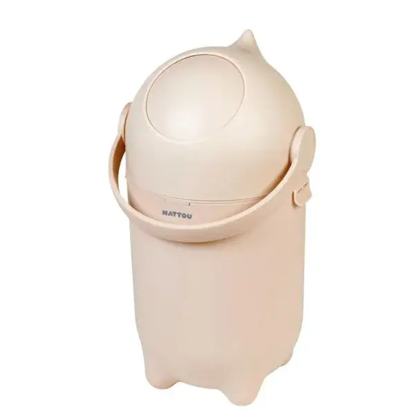 NATTOU Koš na pleny Dropy Béžový 27 cm, 1l