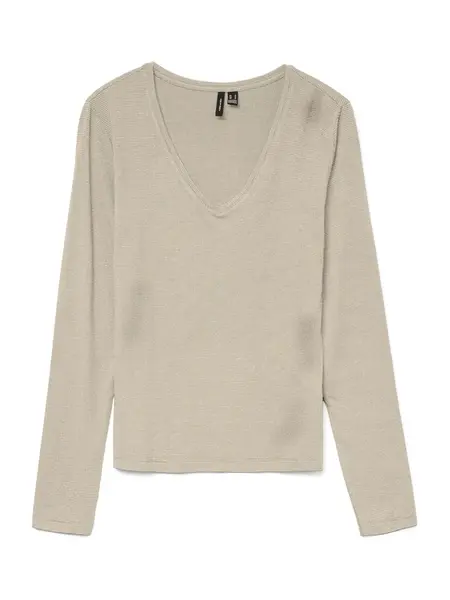 VERO MODA Tričko 'VMLAVA'  béžová / zlatá