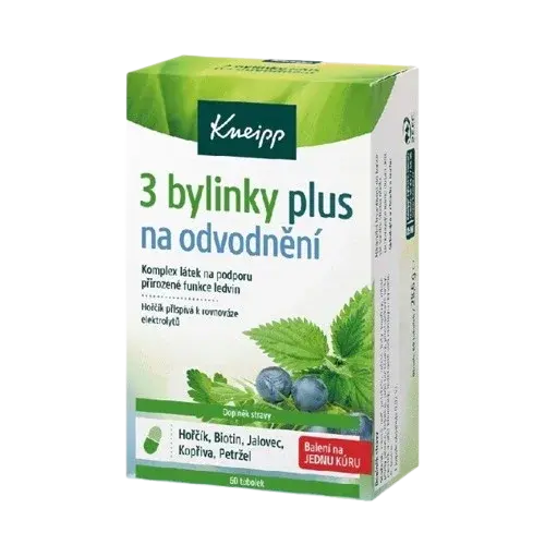 KNEIPP 3 bylinky plus na odvodnění 60 tobolek