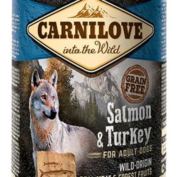 CARNILOVE Konzerva Wild Meat Salmon & Turkey 400 g