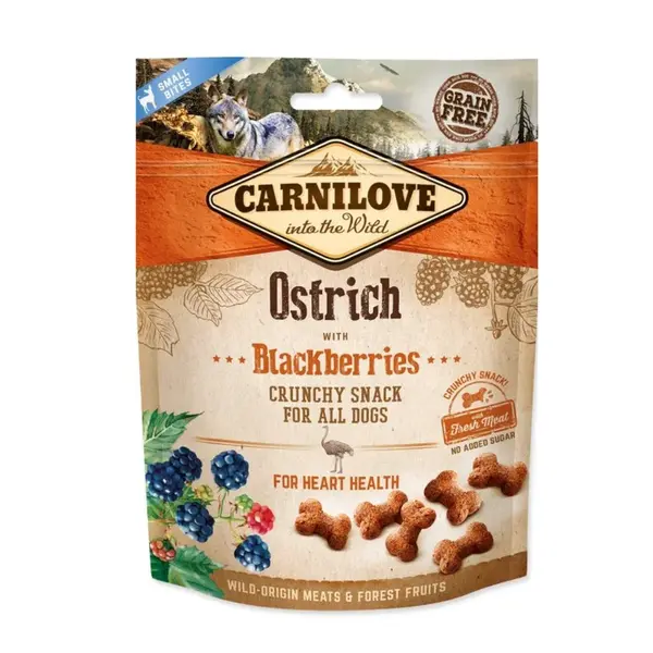 Carnilove Dog Crunchy Snack Ostrich&Blackberries 200g | Pamlsky pro psy