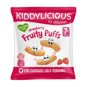 KIDDYLICIOUS Ovocné křupky, jahodové 10 g