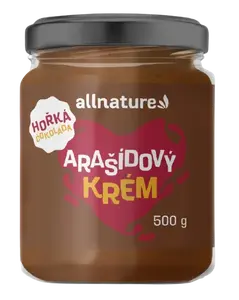 ALLNATURE Arašídový krém s hořkou čokoládou 500 g