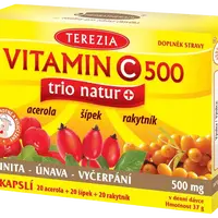 TEREZIA Vitamin C 500 mg trio natur+ 60 kapslí