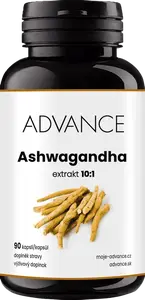 ADVANCE Ashwagandha - extrakt 10:1, 90 kapslí