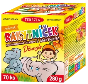 TEREZIA Rakytníček multivitaminové želatinky s rakytníkem DŽUNGLE 70 ks