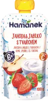 HAMÁNEK kapsička Jahoda a jablko s tvarohem 100 g