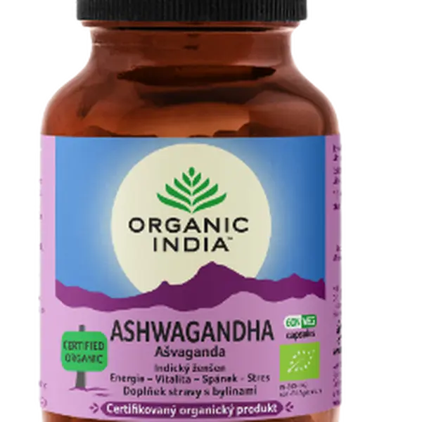 ORGANIC INDIA Ašvaganda 60 kapslí