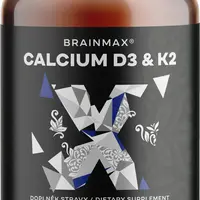 BRAINMAX Vápník s vitamínem D3 & K2 90 kapslí