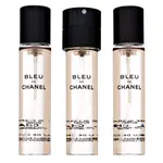 Chanel Bleu de Chanel Parfum - Refill čistý parfém pro muže 3 x 20 ml