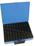 Dresselhaus Kufr na spotřební materiál 330x230x50 mm, 20 přihrádek, plechový