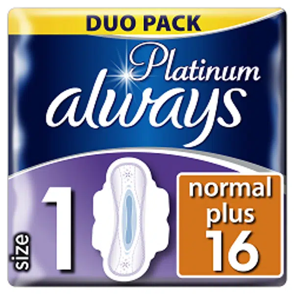 ALWAYS Vložky Ultra Platinum Normal Duo 16 ks