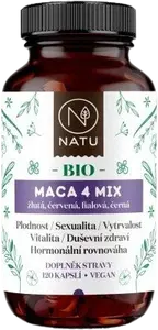 NATU BIO Maca 4 Mix 120 kapslí