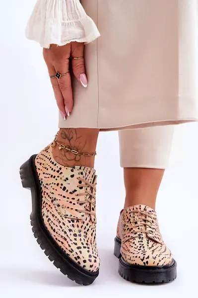 Dámske kožené topánky Oxford Maciejka