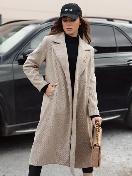 Dámsky dlhý oversize kabát MANTOVA