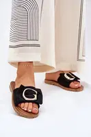 Boto Ploché Dámske Sandále S Ozdobným Detailom Čierne Nellodra