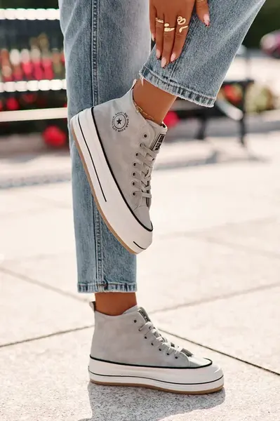 BIG STAR SHOES Zateplené Dámske Tenisky Na Platforme Eko Koža Big Star