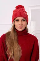 Kesi Čapica s fleece Wanda K281 červená