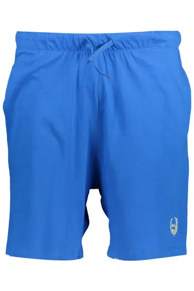 GIAN MARCO VENTURI MEN'S SHORT PANTS BLUE
