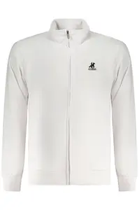 Pánska biela mikina na zips