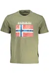 NAPAPIJRI GREEN MEN'S SHORT SLEEVE T-SHIRT