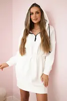 Insulated dress with hood ecru