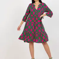 Dress-D73771M30214G-green