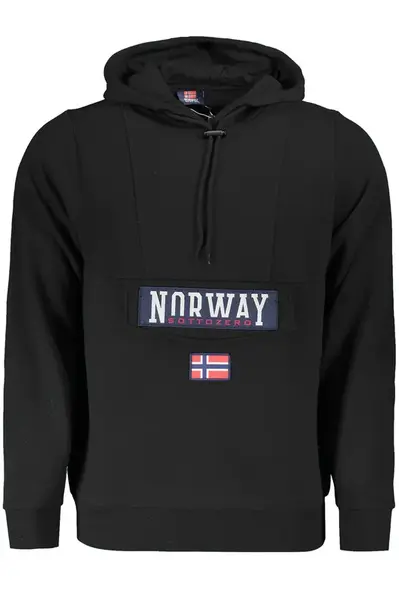 NORWAY 1963 BLACK MEN'S ZIP-UP SWEATSHIRT