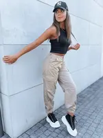 Dámske padákové nohavice ADVENTURE Farba béžová DSTREET