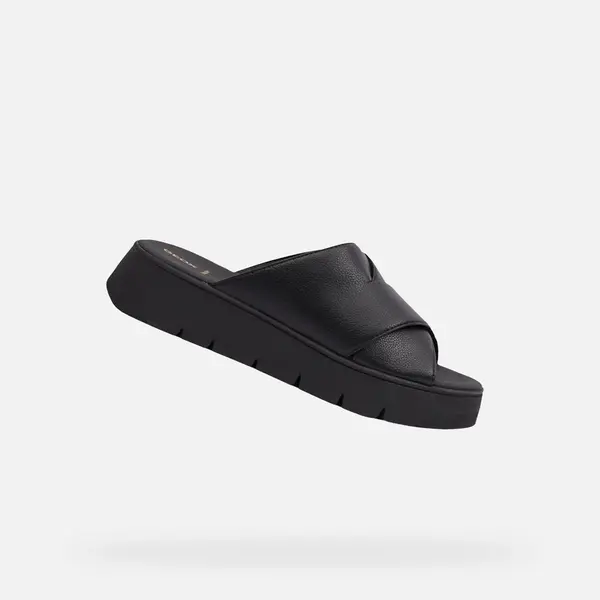 Black women's slippers Geox Dandra 40 - Women's