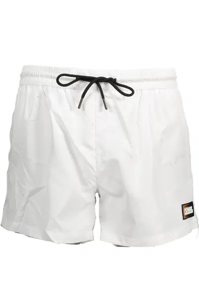 KARL LAGERFELD BEACHWEAR SWIMSUIT BOTTOM MEN WHITE