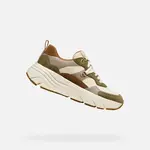 Khaki women's sneakers Geox Diamanta - Women's