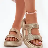 Boto Zdobené Dámske Sandále Na Platforme Zlaté Jestella