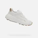 White women's sneakers Geox Diamanta - Women's