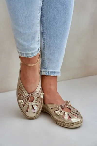 Ploché baleríny z prírodnej kože Zazoo