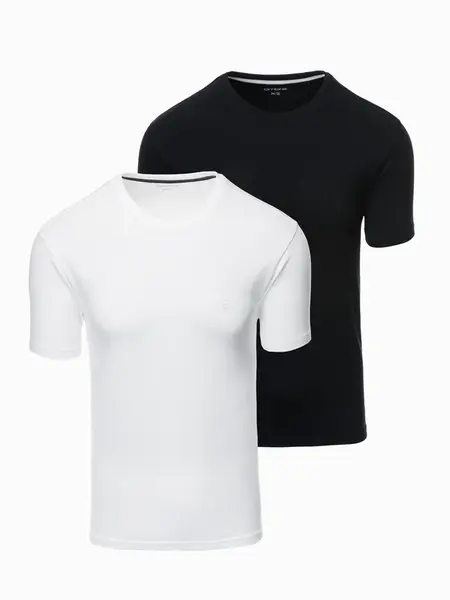 Ombre Set of men's t-shirts with round neckline