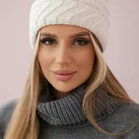 Women's cap Dagmara K332 ecru