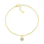 Brilio Silver Krásný pozlacený náramek se zirkony BRC51Y