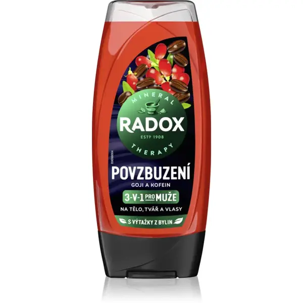 Radox Men Invigorating sprchový gel pro muže 3 v 1 225 ml