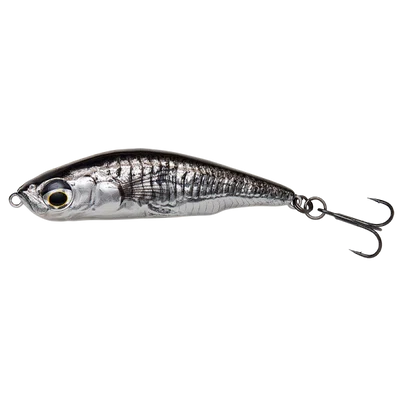 Savage gear wobler 3d sticklebait pencil sinking black silver - 7,5 cm 13 g