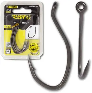 Black cat háček mega dg dg coating 6 ks - 6/0