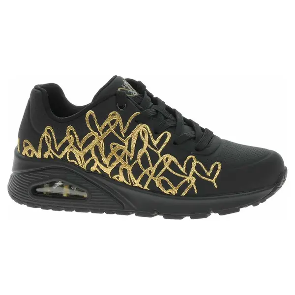 Skechers JGoldcrown: Uno - Golden Heart black -gold 38