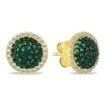 Brilio Silver Pozlacené náušnice s kubickou zirkonií EA1143YG