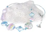 Lampglas Půvabný náhrdelník Pastel Dream s ryzím stříbrem v perlách Lampglas NRO8