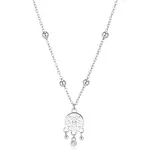 S'Agapõ Ocelový náhrdelník Lapač snů s krystaly Witch SWH09